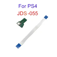 Для контроллера SONY PS4 usb-порт для зарядки гнездовая плата JDS-055 ручка зарядное гнездо переключатель плата 12PIN кабель Модуль для PS4