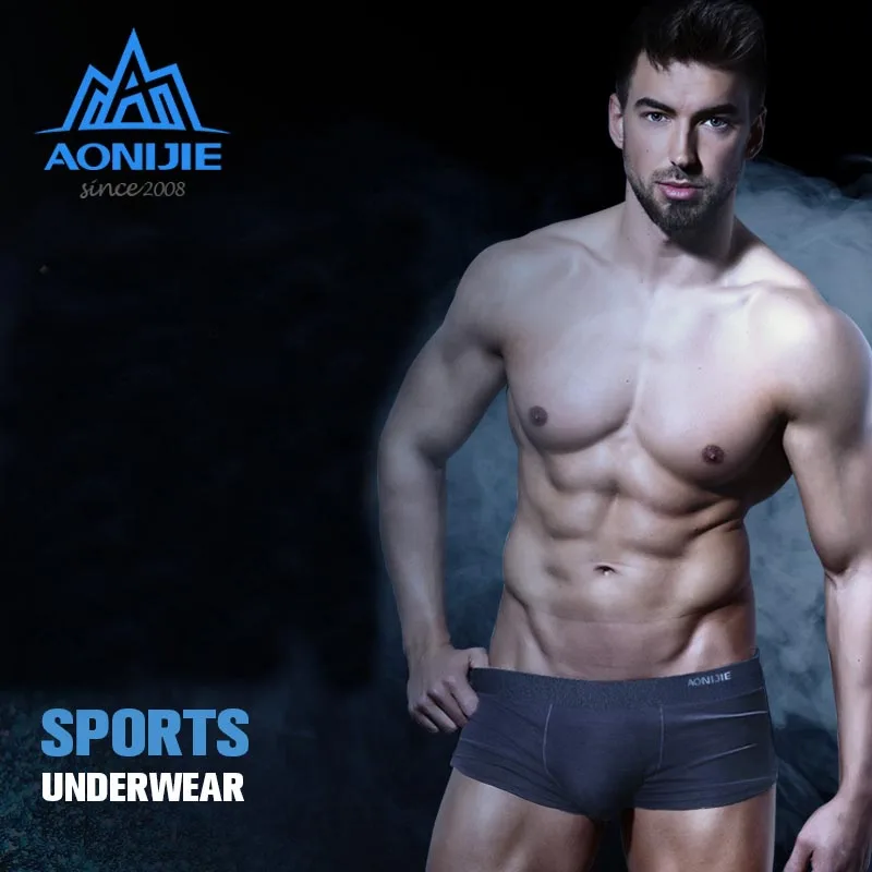 Aonijie 3 шт./компл. спортивные трусы быстрое высыхание удобные дышащие Для мужчин нижнее бельё для девочек открытый кемпинг Пеший Туризм шорты-боксеры E7004