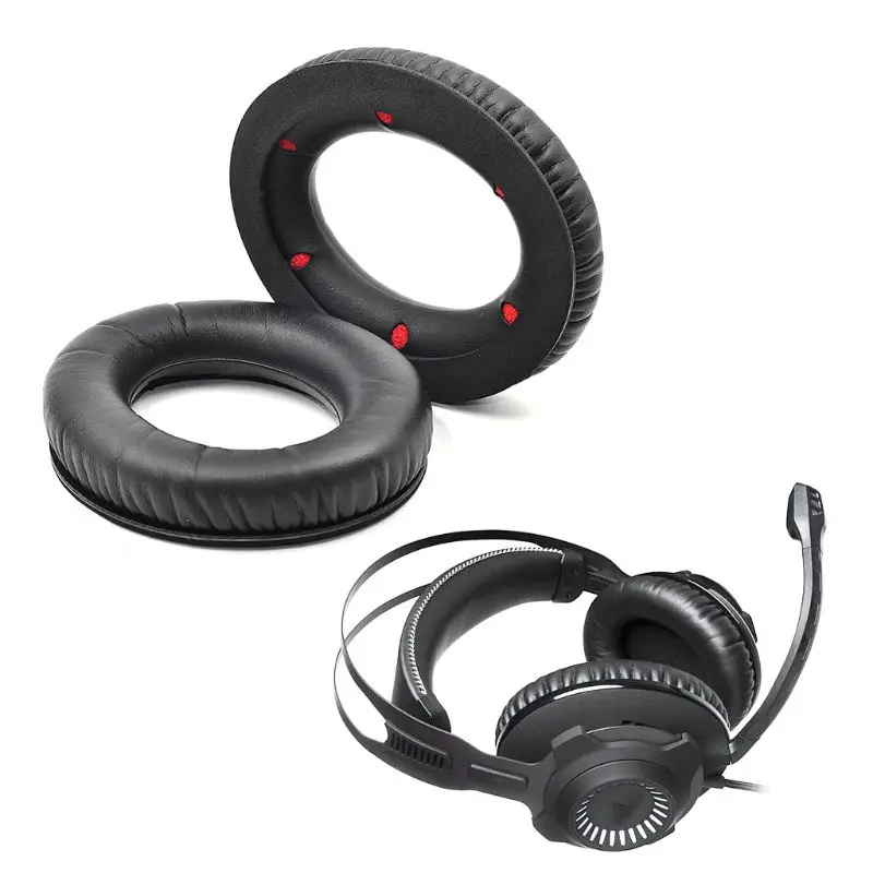 1 пара черных подушечек для наушников HyperX Cloud Revolver S