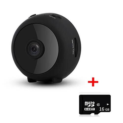 black and 16g card A11 Full HD 1080P мини-камера Wifi IP samll камера секретная камера ИК ночного видения микро камера обнаружения движения камера - Цвет: black and 16g card