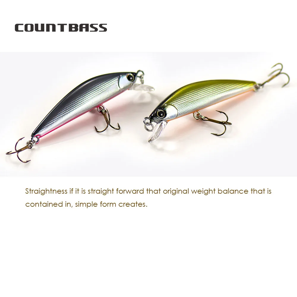 COUNTBASS Sinking Minnow 63mm 7.6g Hard Baits Fishing Lures Wobblers Trout Black Bass Perch Leurre Angler&rsquo;s Lure Stickbait fishing lure