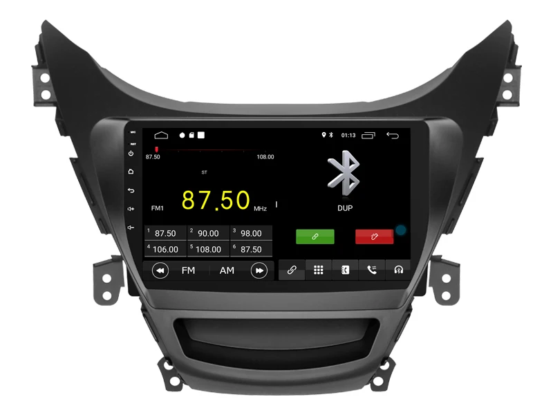 Best AVGOTOP Android 9 Bluetooth GPS Car Radio DVD Player For HYUNDAI Elantra 2011-2013 3