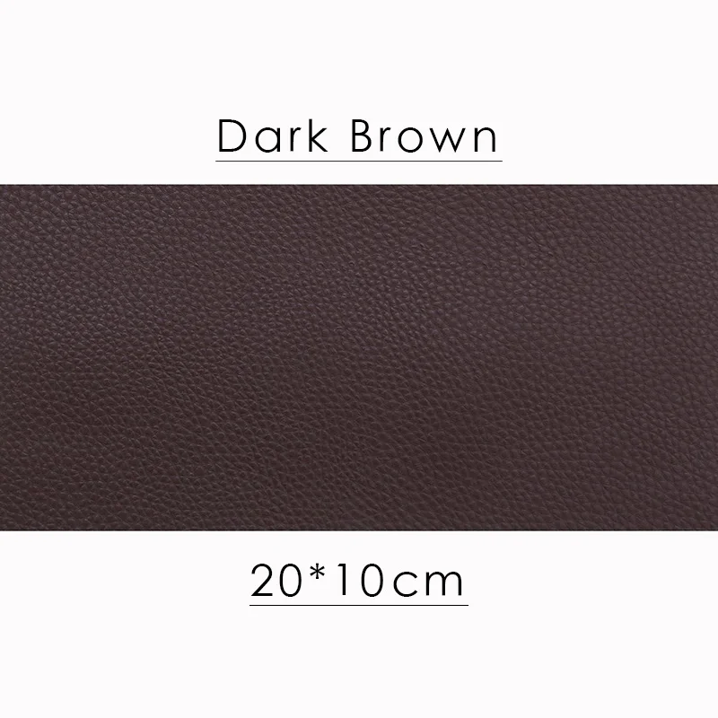 dark brown 15 цветов самоклеющиеся нашивки из искусственной кожи свободный крой DIY стикер для одежды ремонт кожаный диван-кровать в машине кожаная сумка Украшение кровати - Цвет: dark brown