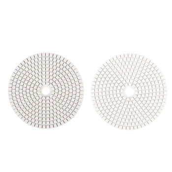

2x 5 Inch 125mm Wet Diamond Polishing Pads Marble Granite Grits 2000 & 3000