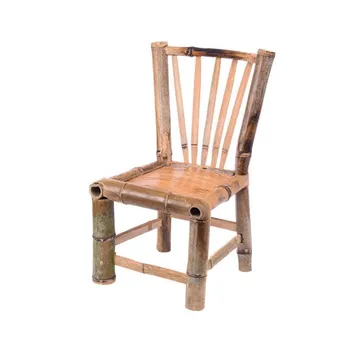 

Leisure Bamboo Chair Back Chair Home Bamboo Stool Balcony Bay Window Square Stool Dance Props Bench Short Stool