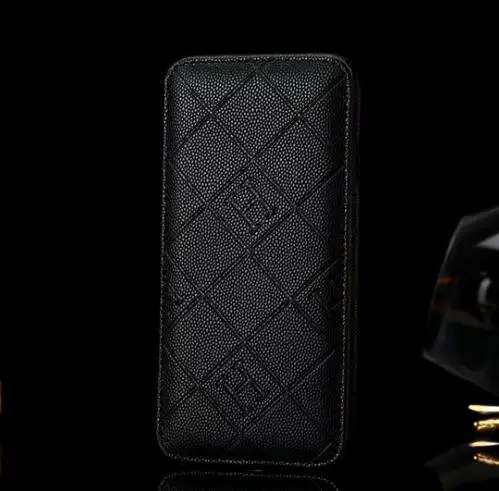 black H Высококачественный Роскошный чехол из натуральной кожи для iphone XS MAX XR с ромбическим защитным чехлом со слотом для карт для iphone 7 8 Plus откидная крышка - Цвет: black H