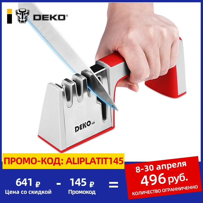 Diamond Sharpening Scissors-Tools Whetstone-Stone Stainless-Steel DEKO Non-Slip 4-In-1