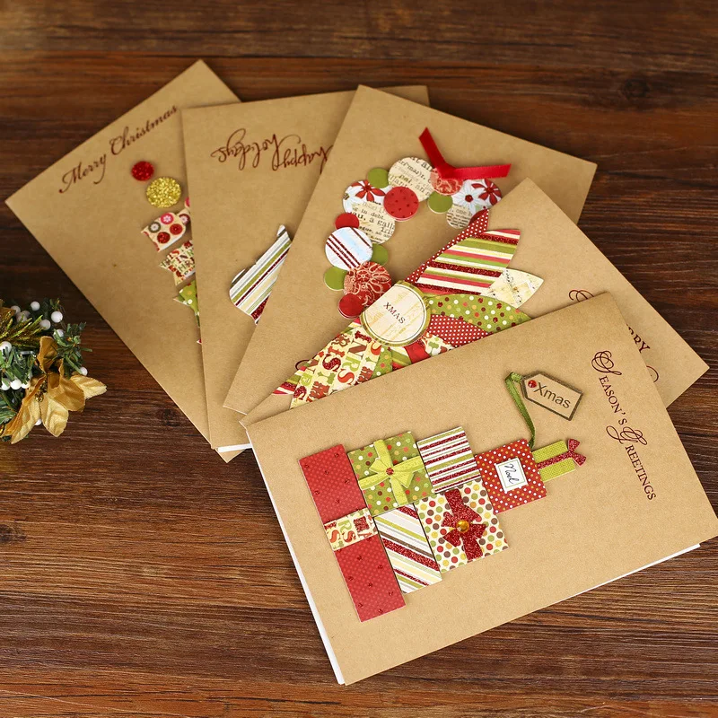  B-Christmas Cards 3D Greeting Cards Holiday Wedding Birthday Invitation Card Folding Postcard Gift  - 4.00029E+12