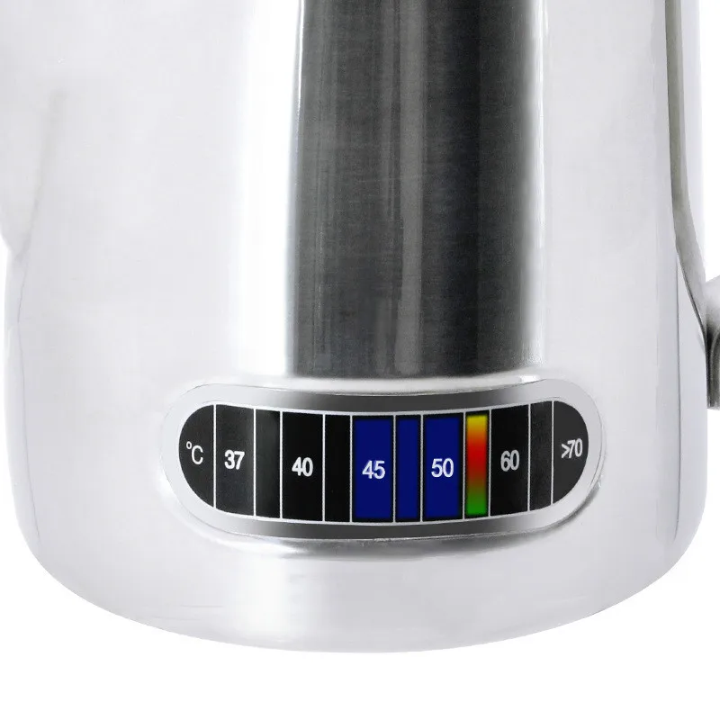 600ml Stainless Steel Milk Frothing Jug with Built-In Thermometer, Creamer Frothing Pitcher 20 Oz Espresso Coffee Latte Pots
