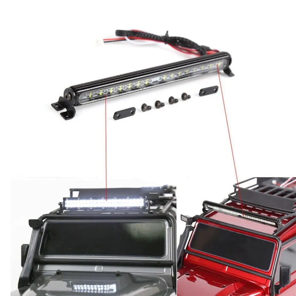 Simulation 1:10 RC Car 32 LED Crawler Acces Roof Super Bright Light Lamp Bar for Trx-4 Trx4 Truck Part RC Car LED Light