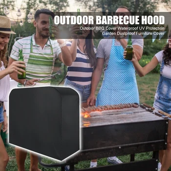 

Lightweight BBQ Grill Cover Waterproof 210D Anti-UV Outdoor Rainproof Barbecue Protective Cover for Camping Hiking Cooking