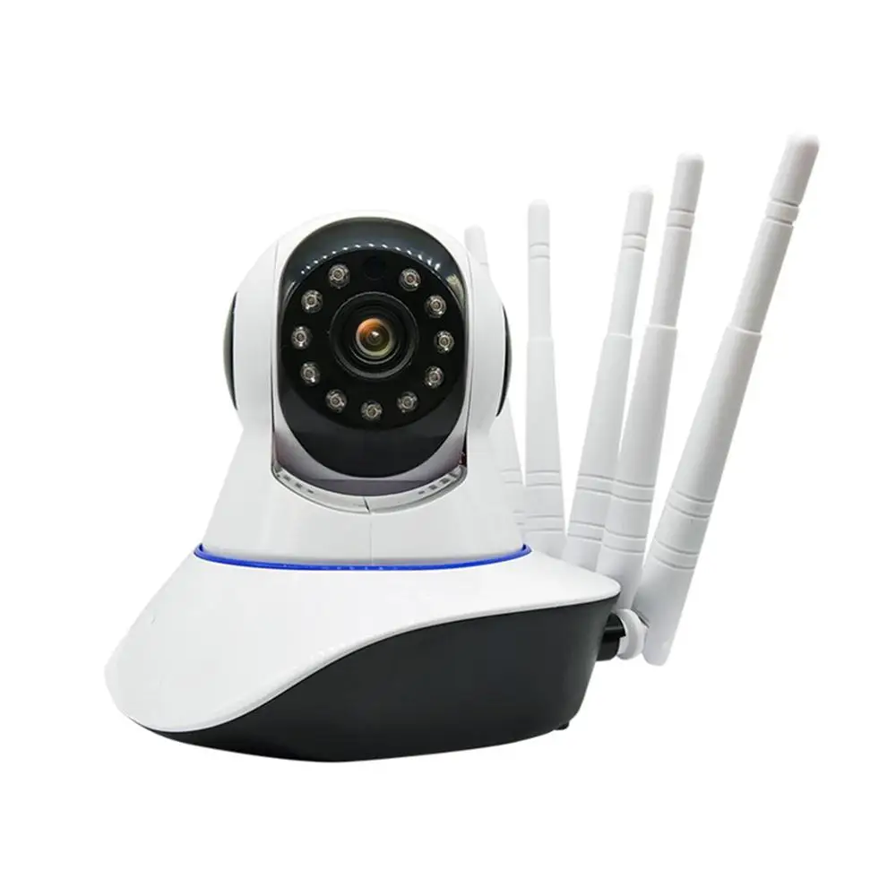 WI-FI 720p ip-камера видеонаблюдения с поддержкой функции панорамирования, наклона и Камера Беспроводной ИК 360 градусов с 5 антеннами 110 V-240 V baby Камера