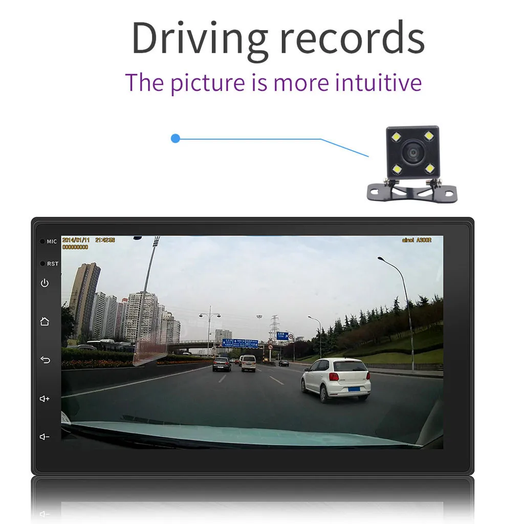 Автомагнитола 2din автомобильное радио 7 дюймовый сенсорный экран mirrorlink Android плеер