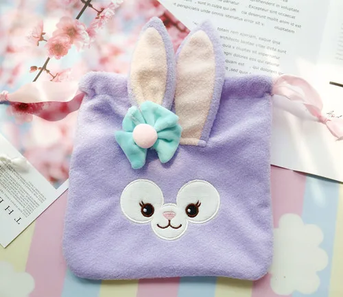 Мультяшный медведь Даффи друзья stellalou Rabbit Shelliemay косметичка Сумка для хранения на шнурке Косметичка-органайзер для девочек Подарки - Цвет: Синий