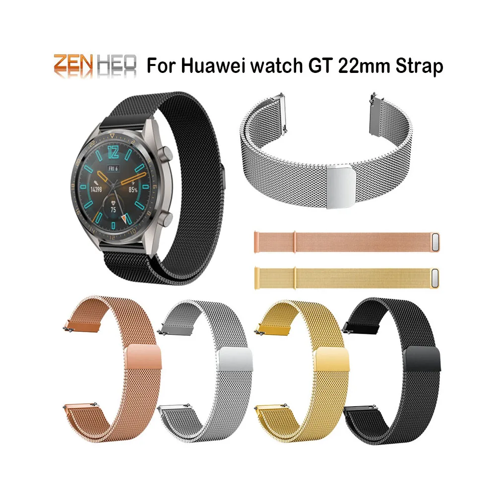 Миланская петля для gear S3 Frontier Band для samsung Galaxy watch 46 мм нержавеющая сталь Ссылка для huawei Watch GT/GT 2 браслет