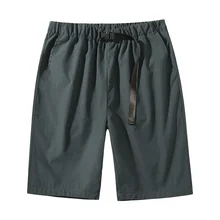 Sudadera con cordón para hombre, pantalones cortos deportivos holgados de Color sólido, para correr, baloncesto