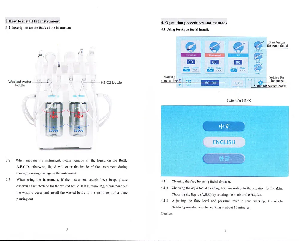 Pro 6 в 1 гидравлическая дермабразия Aqua Peel Clean Skin Care BIO светильник RF Вакуумная