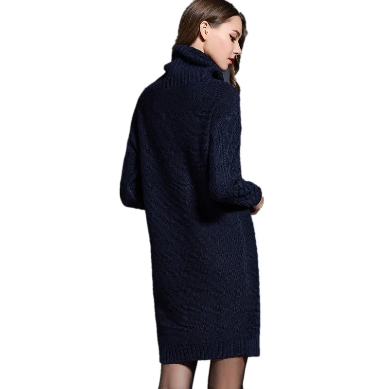 вязаное платье свитер новое поступление 2019 женские платья больших размеров 4xl