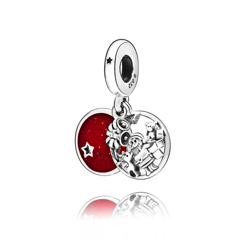 2019 Winter 925 Silver Pendant Christmas Bead fit Original Pandora charms Bracelet necklace trinket jewelry for women DIY making | Украшения