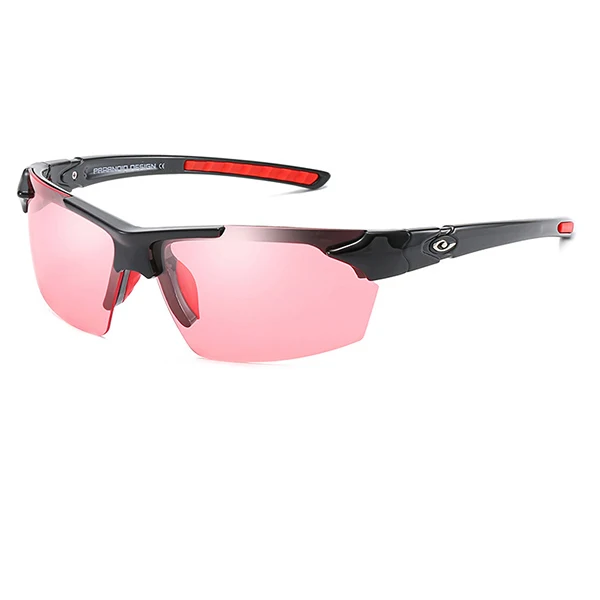 HGE-H летние новые стильные мужские поляризованные солнцезащитные очки для вождения фотохромная линза для путешествий солнцезащитные очки мужские спортивные очки УФ-оттенки KH155 - Цвет линз: C4 Black Frame Pink