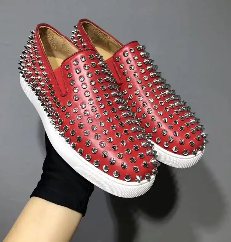 red bottom casual shoes
