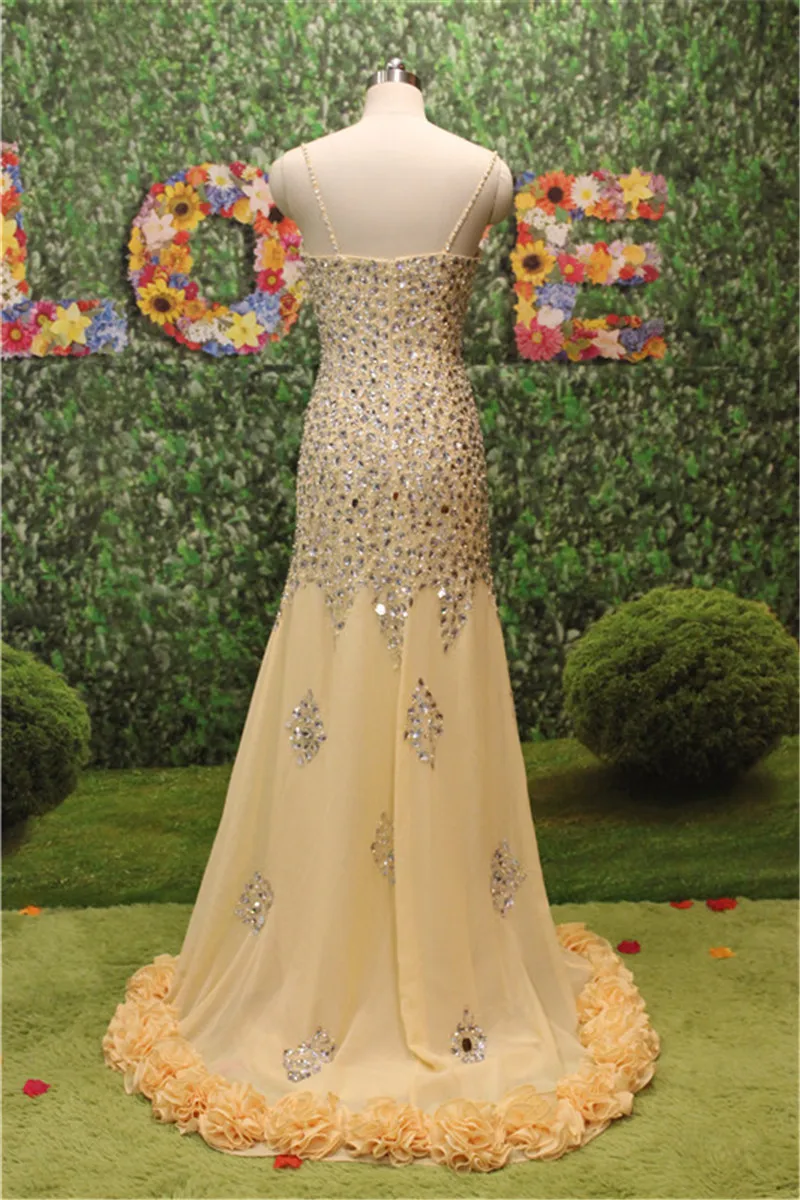 Vestidos De Festa Vestido Longo M0100 милое вечернее платье русалки с кристаллами Шикарные Длинные вечерние платья настоящий образец