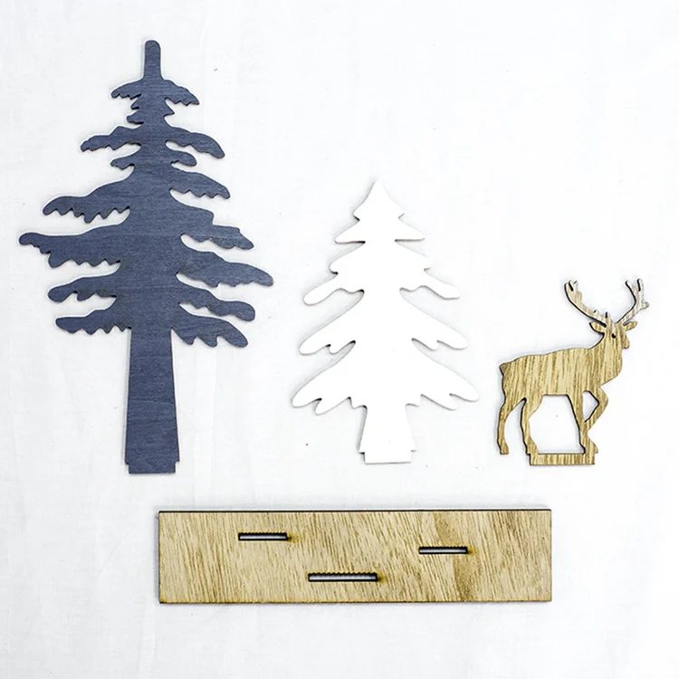 Йориу деревянная подвеска олень рождественские украшения для дома дерево Поделки орнамент с рождественской елкой счастливый год подарки