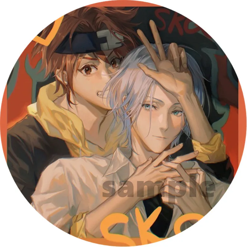 Anime SK8 The Infinity Cosplay Badge Miya RekI Snow Cherry Blossom Brooch Pin Accessories For Clothes Backpack Decoration gift