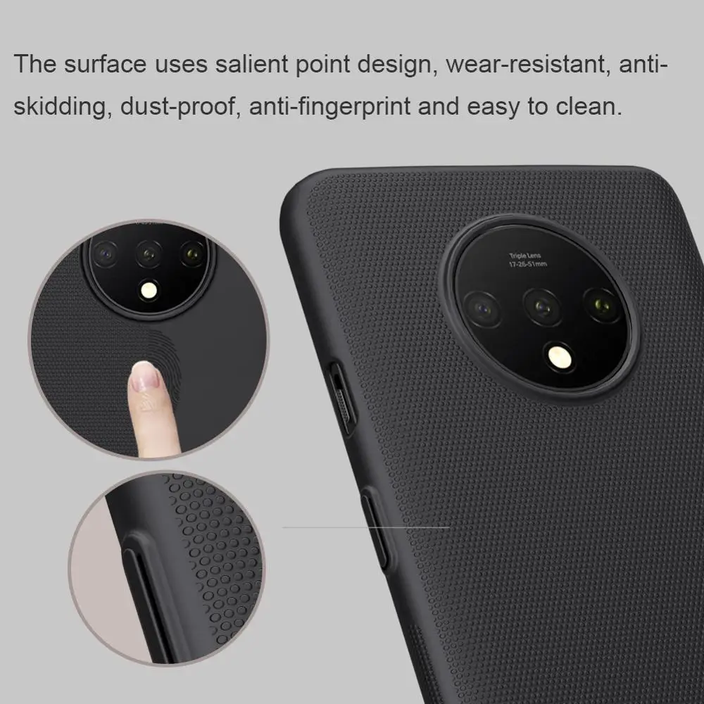 Чехол для oneplus 7 T, чехол для oneplus 7 pro, NILLKIN, суперматовый чехол, матовая задняя крышка, чехол для oneplus 7 T, Подарочный держатель