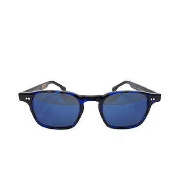 

RossoT, Sunglasses. Mirrored lenses, Havana blue frame. With customizable "talking" label. Made in Italy