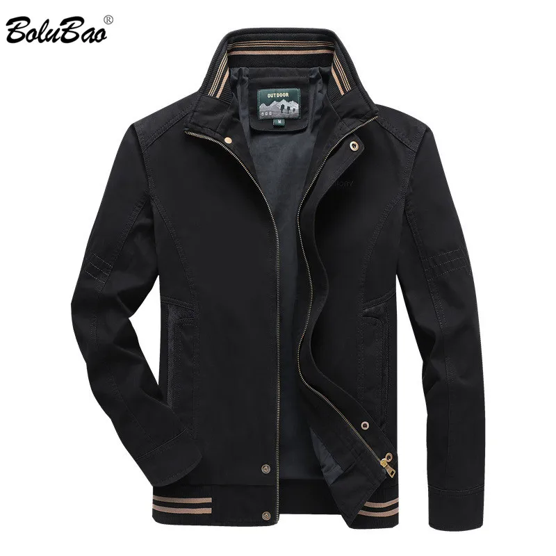 

BOLUBAO Men Business Casual Jackets Men's Comfortable Cotton Jacket Male Fashion Solid Color Jacket Coats