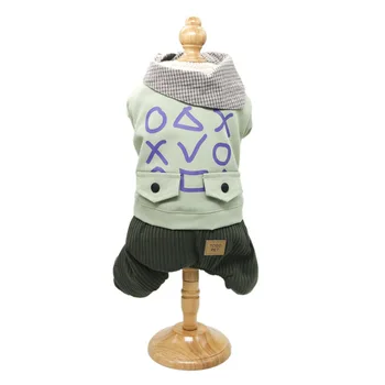 

Clothes for Dogs Plus Velvet Cotton Thickened Warm Outside Dog Clothes Fashion Dog Clothing Four Legs Jumpsuits Pets Dog Onesie