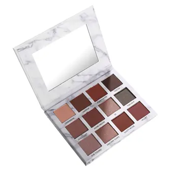 

12 Colors Beauty Glazed Eye Shadow Pallete Glitter Makeup Matte Eye Shadow Long-lasting Make Up Maquillage With Paper Card
