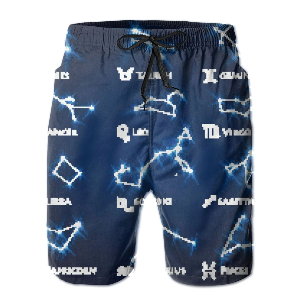 Pantalones cortos de playa para hombre, bañador de secado rápido, ilustración del horóscopo del zodiaco, ropa de playa|Pantalones de surf| -