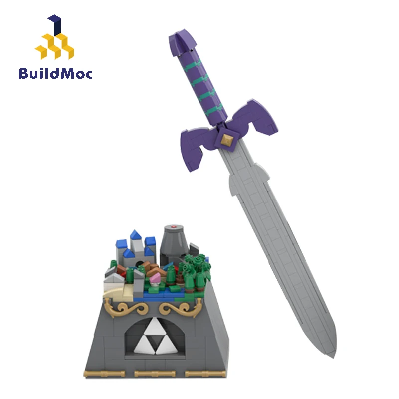 Buildmoc Ideas Hailar's Fantasy Nintendo Game Serda Legend гироскоп замок и мастер меч строительные блоки