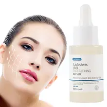 Korean Lactobionic Acid Pore Shrink Face Serum Hyaluronic Acid Care Skin Firming Products Brighten Essence Moisturizing Nou B0v8