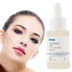 Korean Lactobionic Acid Pore Shrink Face Serum Hyaluronic Acid Care Skin Firming Products Brighten Essence Moisturizing Nou B0v8