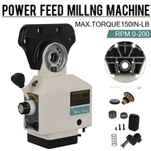 X axis potência alimentação torque para bridgeport tipo máquina de trituração alimentação de mesa de energia grande torque máquinas de trituração 200 rpm 150 lbs 110v