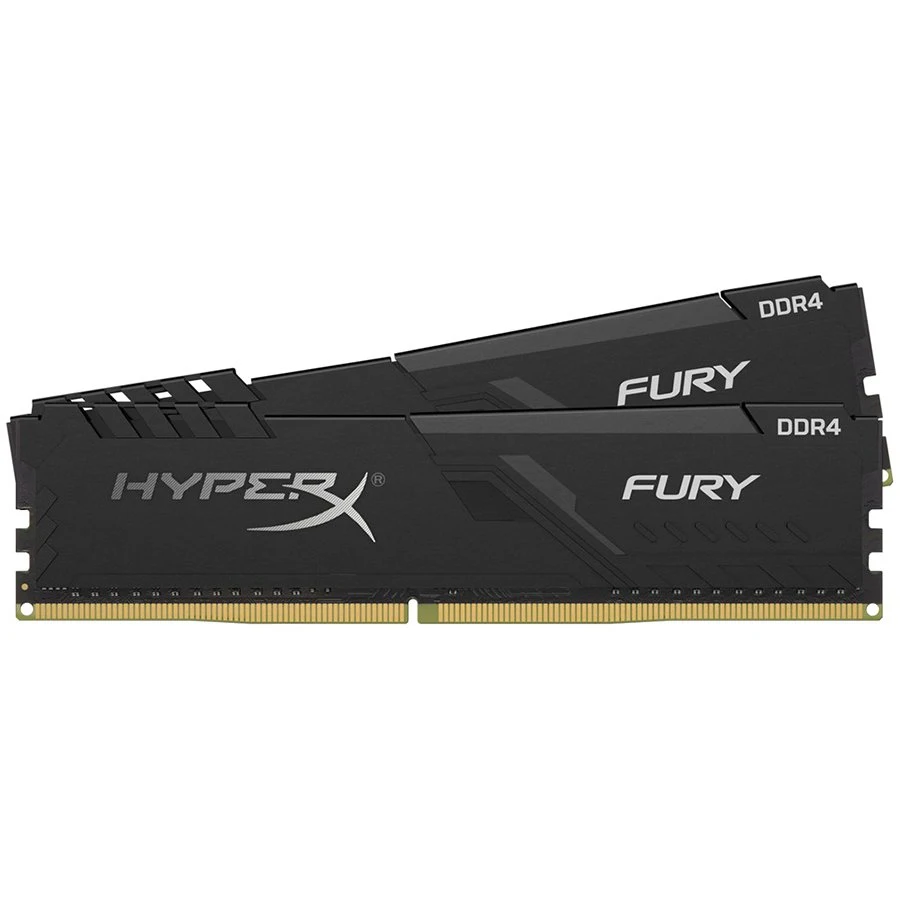 Модуль памяти Kingston 16Гб 3200MHz DDR4 CL15 DIMM (Kit of 2) 1Rx8 HyperX FURY Black | Компьютеры и офис