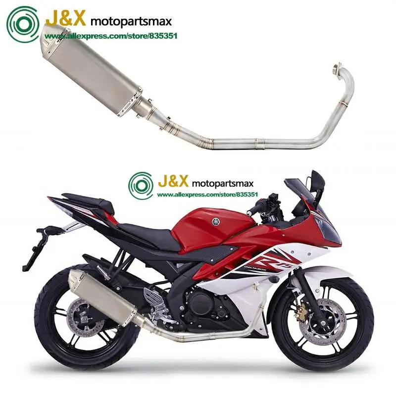 Полная выхлопная система мотоцикла Escape slip on для yamaha YZF R15 MT15 MT-15 2008- средняя труба глушителя DB-Killer