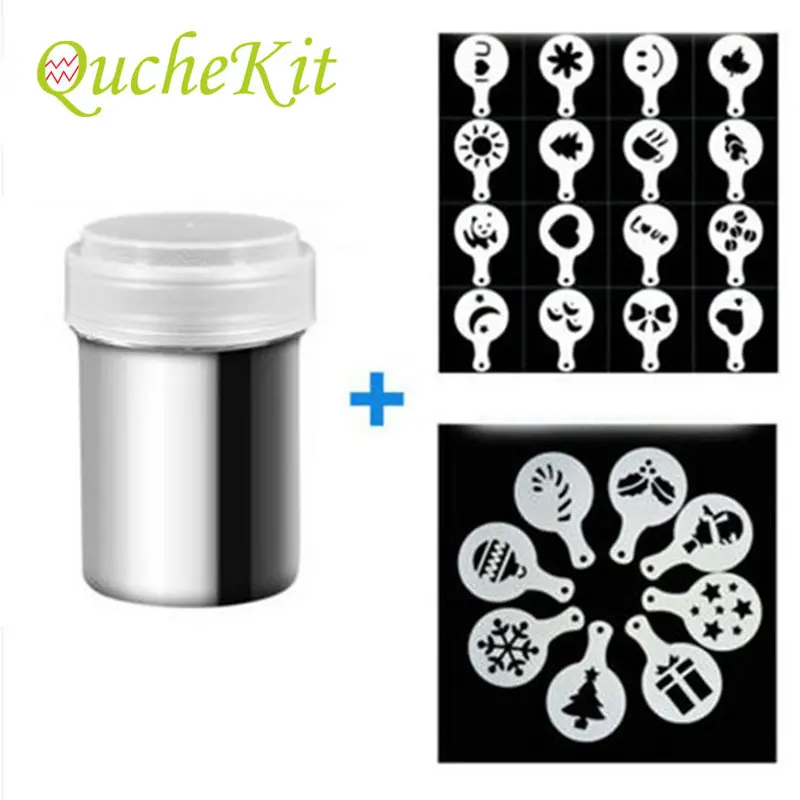 Stainless Steel Flour Shaker Baking Tools for Cake Pizza Cupcake Cocoa Powder Icing Cappuccino Coffee Sifter 