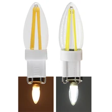 

Ampolleta G9 Led Filament Light 3W COB Spotlight Candle Tip Glass Shell 110V 220V Dimmable Bulb For Living Room Home House Lamp