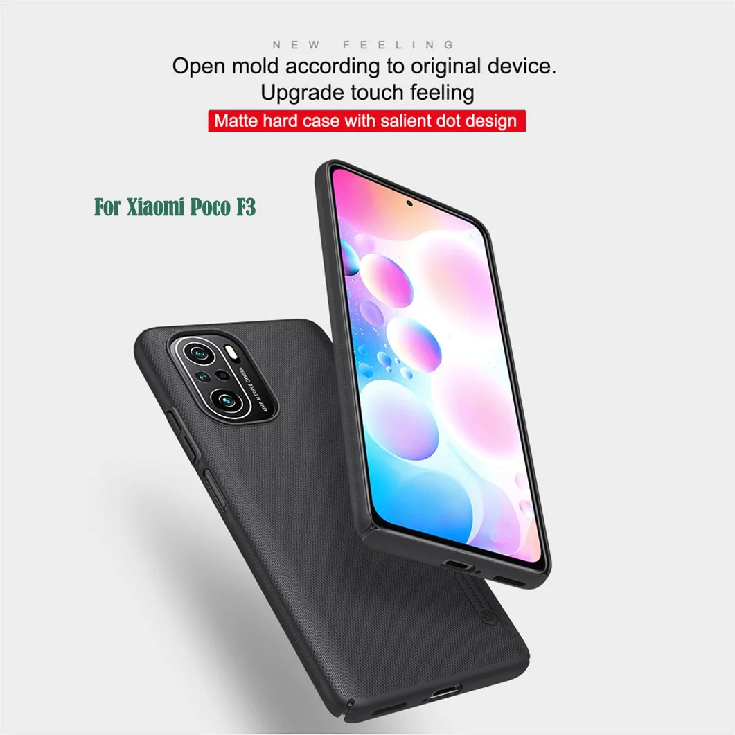 phone pouch for ladies For Xiaomi Poco F3 Poco X3 Pro X3 NFC Case Nillkin Frosted Shield Hard PC Phone Housing Protection Back Cover For Poco X3 Pro mobile pouch waterproof