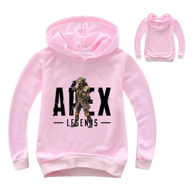 Весенняя толстовка с капюшоном Apex Legends; Одежда для девочек; свитер для маленьких мальчиков; детские толстовки с капюшоном; повседневное пальто для подростков; топы - Цвет: as  picture