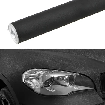 

LEEPEE Car Accessories Black PVC Auto decorations Car Body Dashboard Universal Glitter Shiny Vinyl Films Car Sticker Car Styling
