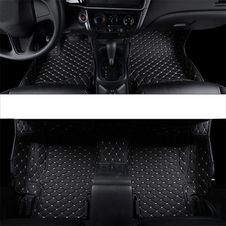 Кожаный Автомобильный Коврик для honda city 2013 2012 2011 2010 2009 2008 ковер для укладки волос