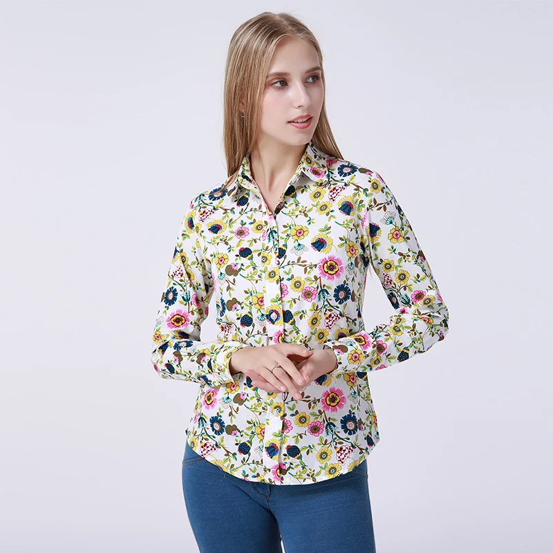 Цветочная женская верхняя одежда рубашка плюс размер Blusas Mujer De Moda Харадзюку