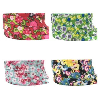 

16mm fold over elastic ribbon 5/8" flower printed 10 yards Hair ring DIY handmade sewing clothing accessories band