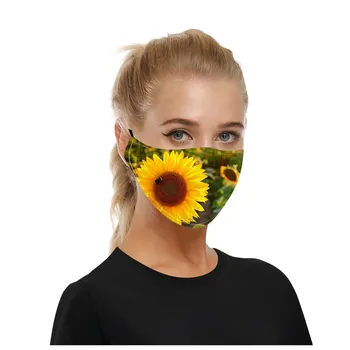 

Face Mask Scarf 5pcs Mascarilla Adults Men Women Cotton Washable Adjustable Cartoon Filter Breather Valves Mask Máscara Masque