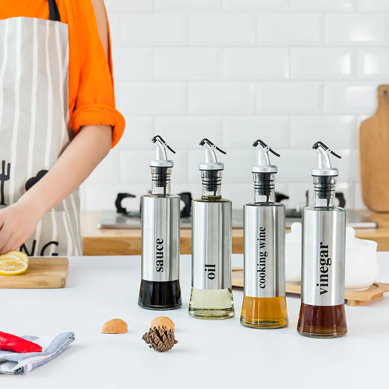 Бутылка оливкового масла Диспенсер Для Масла соевый соус Cruet Уксус бутылки для